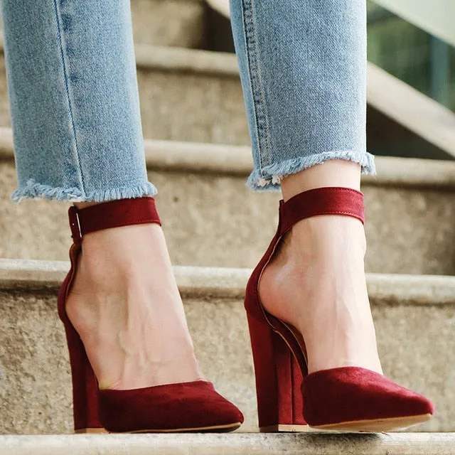 2020 Sexy Classic High Heels Women's Sandals Summer Shoes Ladies Strappy Pumps Platform Heels Woman Ankle Strap Shoes