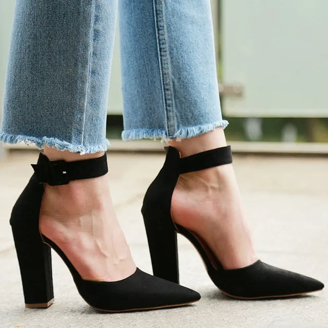 2020 Sexy Classic High Heels Women's Sandals Summer Shoes Ladies Strappy Pumps Platform Heels Woman Ankle Strap Shoes