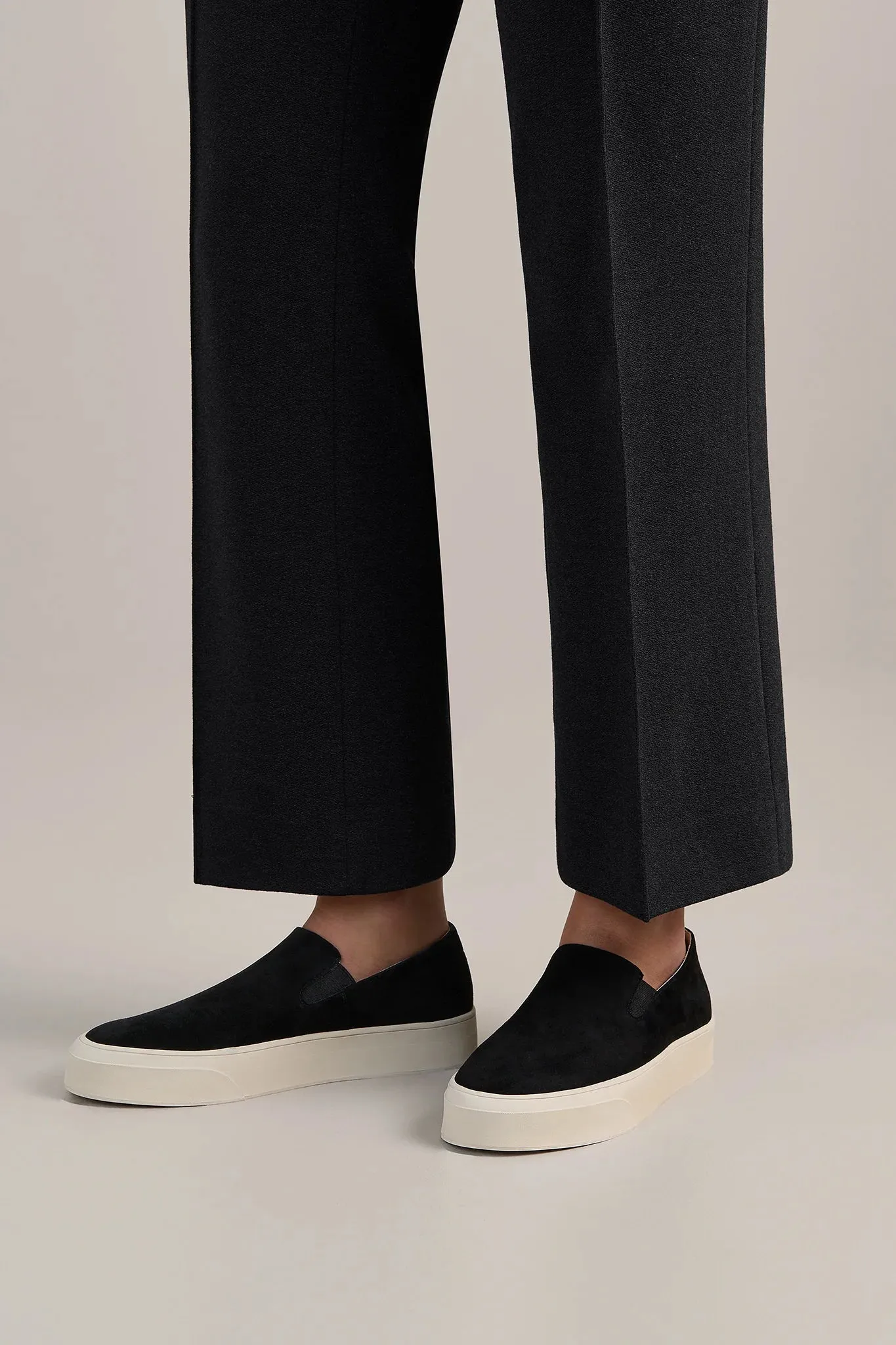 August Sneaker | Black Suede