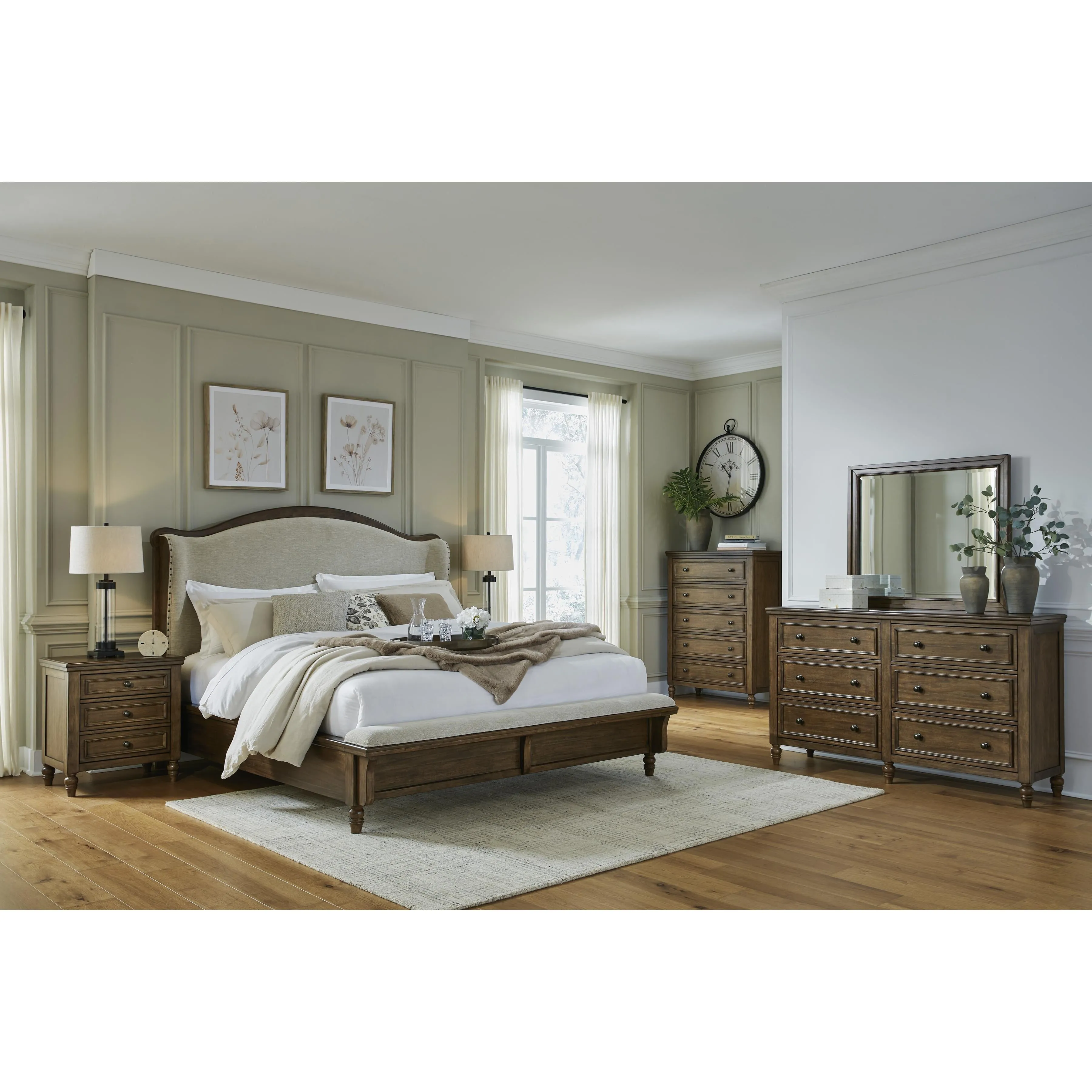 Benchcraft Sturlayne B787B2 Queen Upholstered Panel Bed