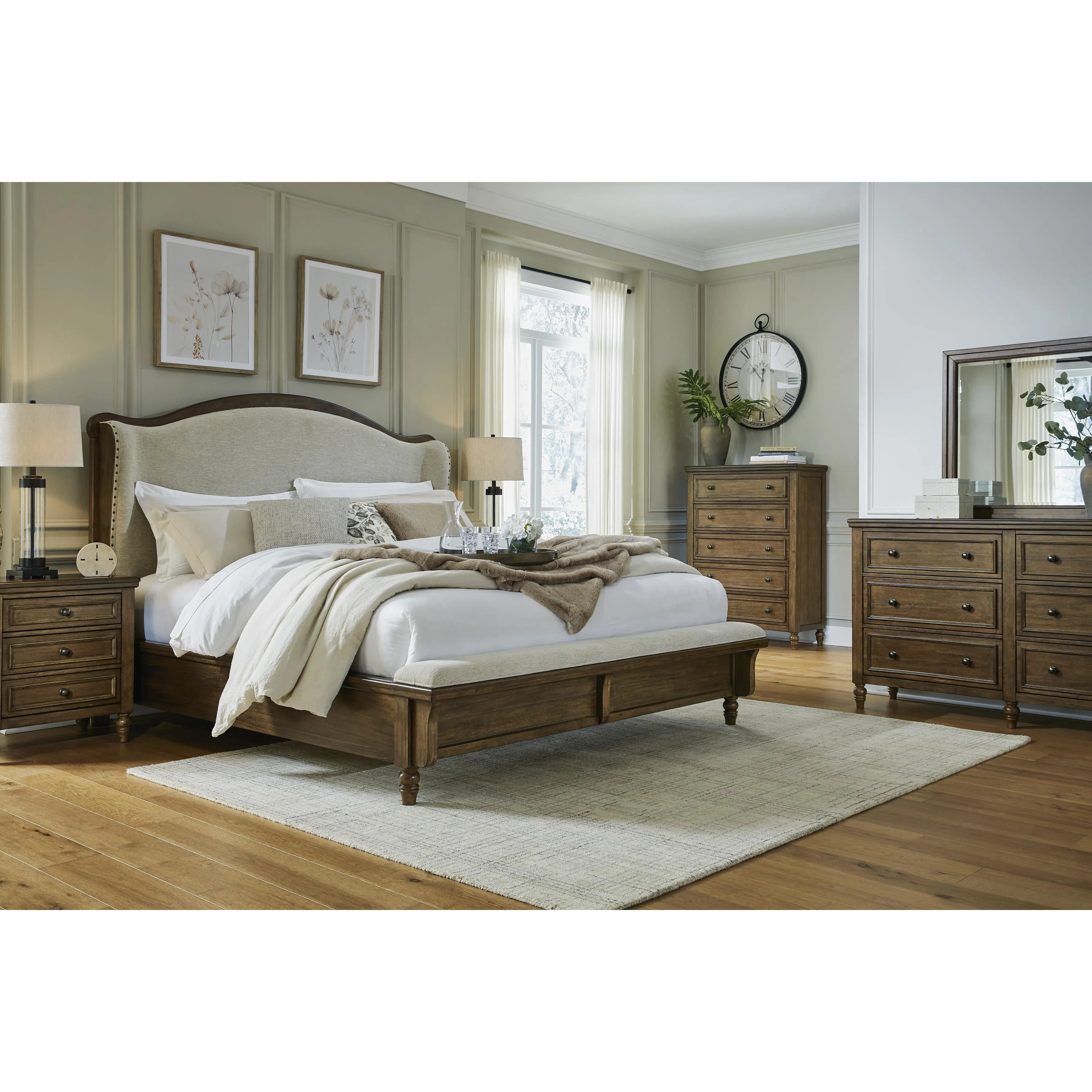 Benchcraft Sturlayne B787B2 Queen Upholstered Panel Bed