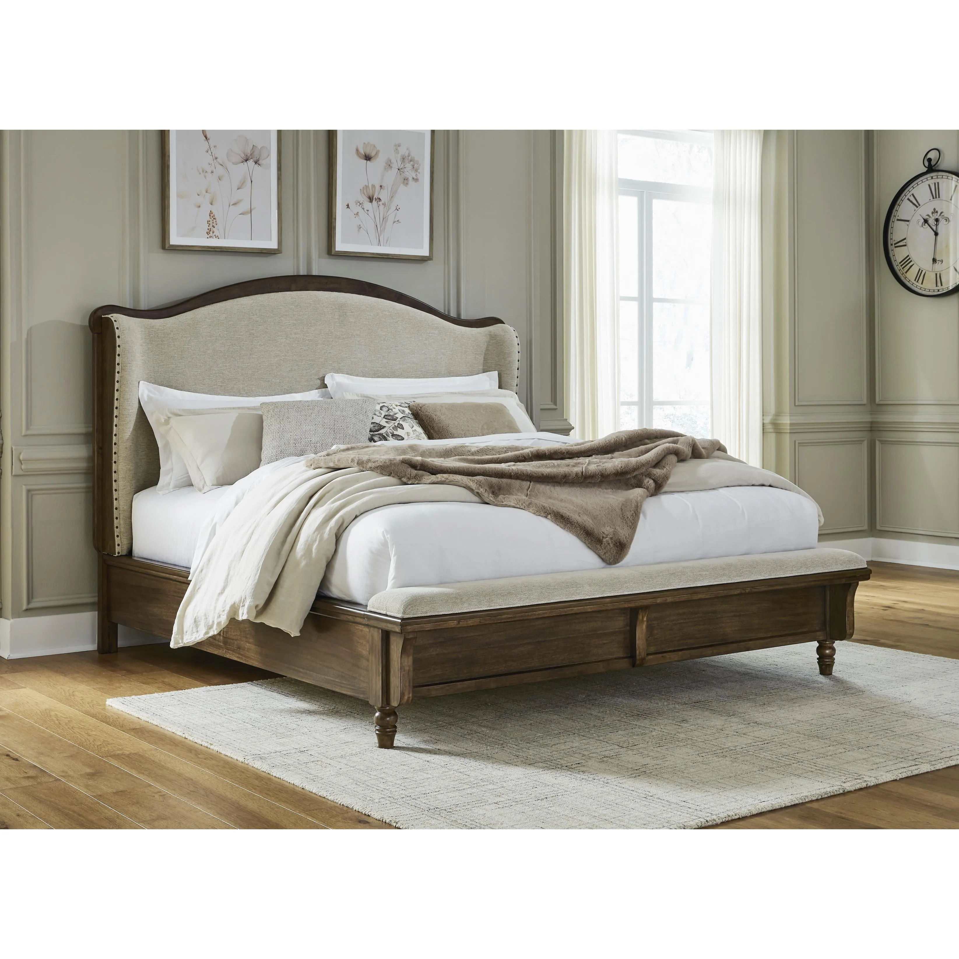 Benchcraft Sturlayne B787B2 Queen Upholstered Panel Bed