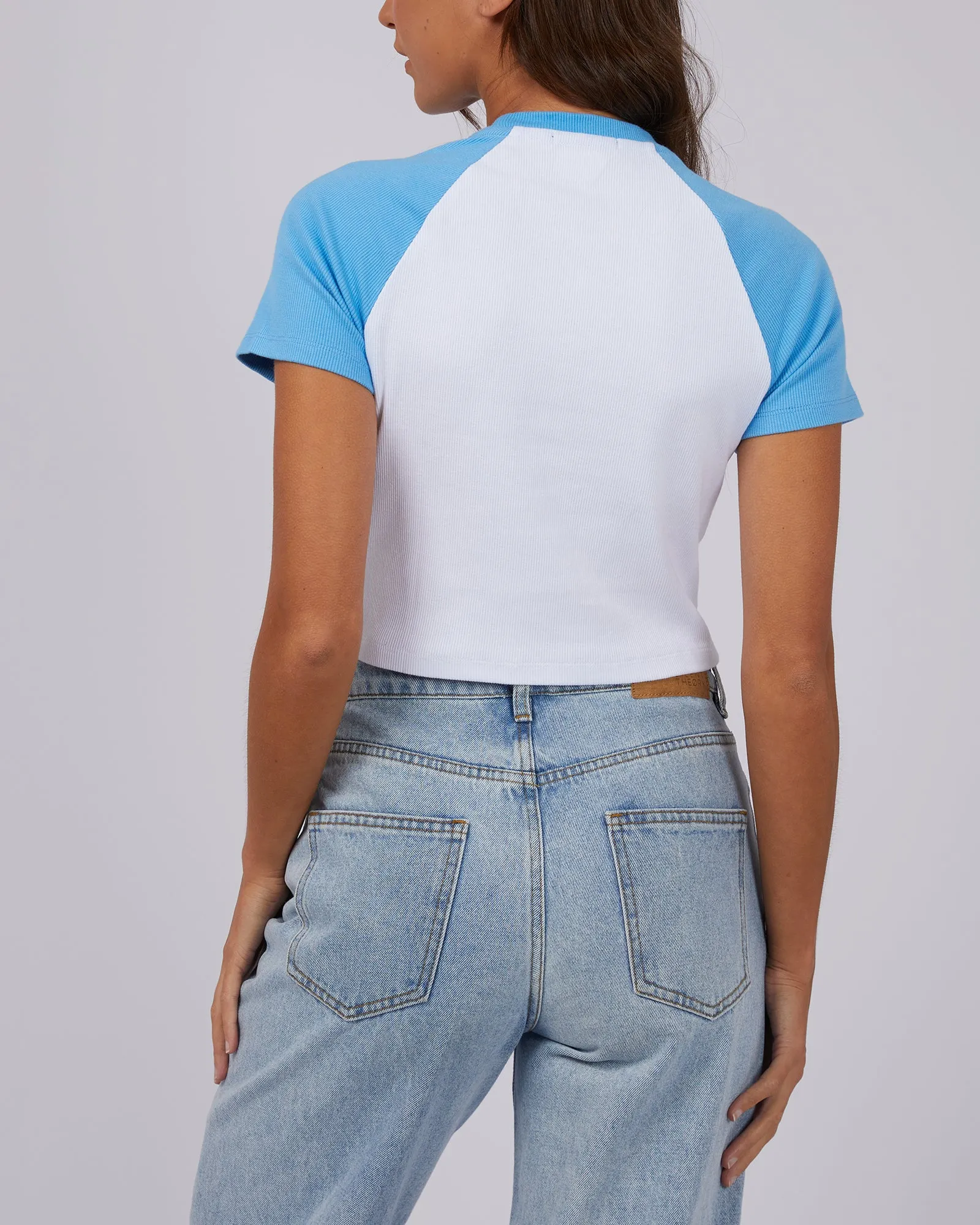 Contrast Tee Dark Blue