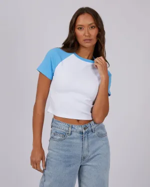 Contrast Tee Dark Blue