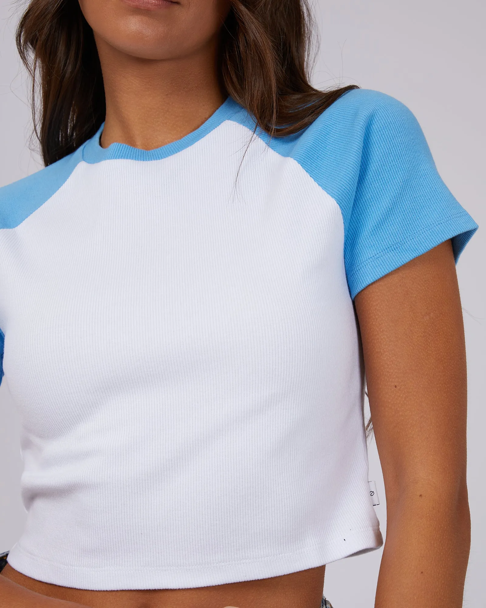 Contrast Tee Dark Blue