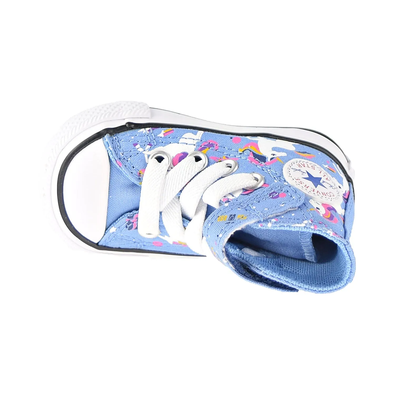 Converse Chuck Taylor All Star Unicorns Hook And Loop Hi Toddler Shoes Blue