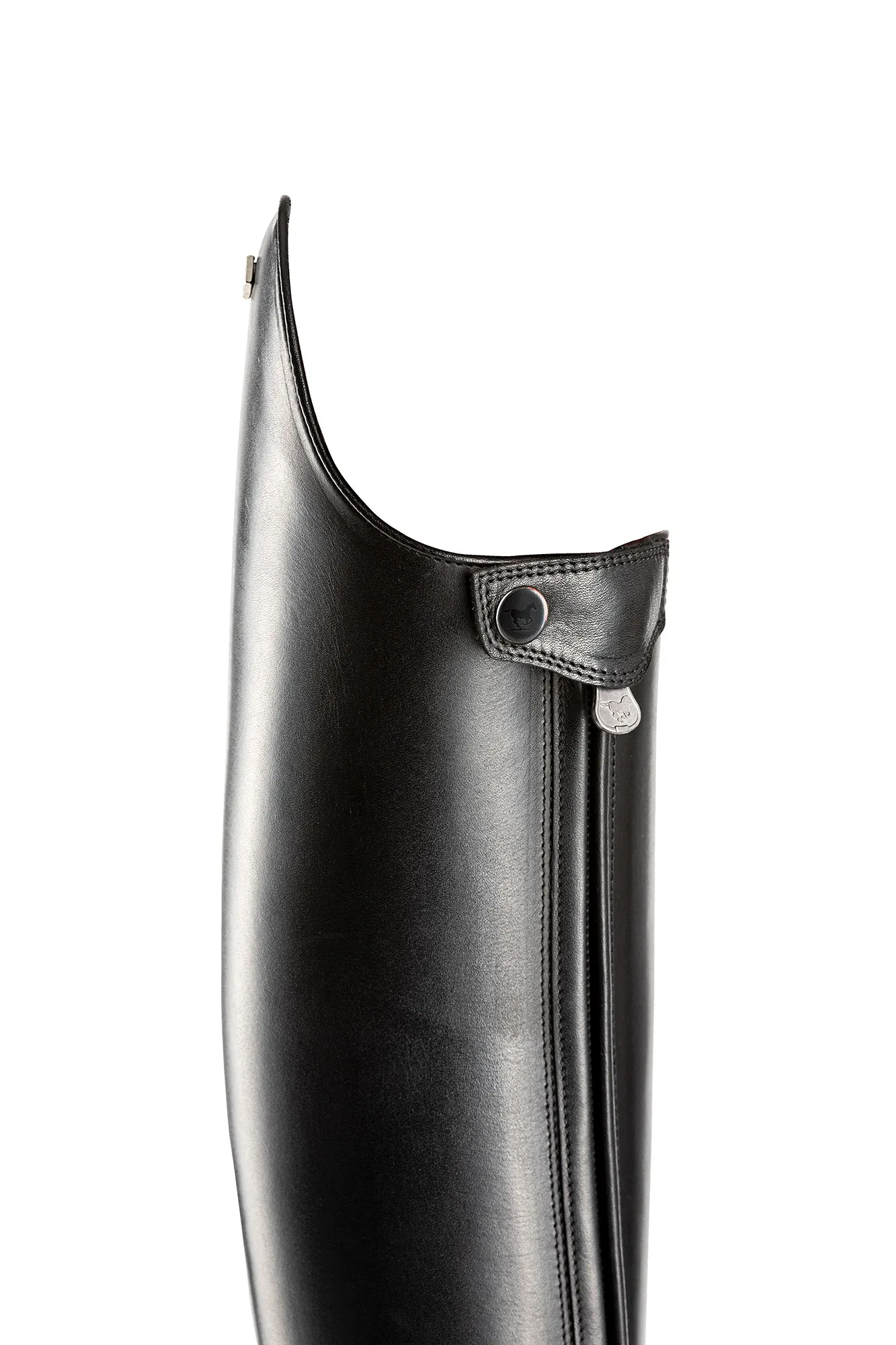 DeNiro Bellini Custom Dressage Boots Brushed Grey with Roseto Grey and Jet Crystals - In Stock