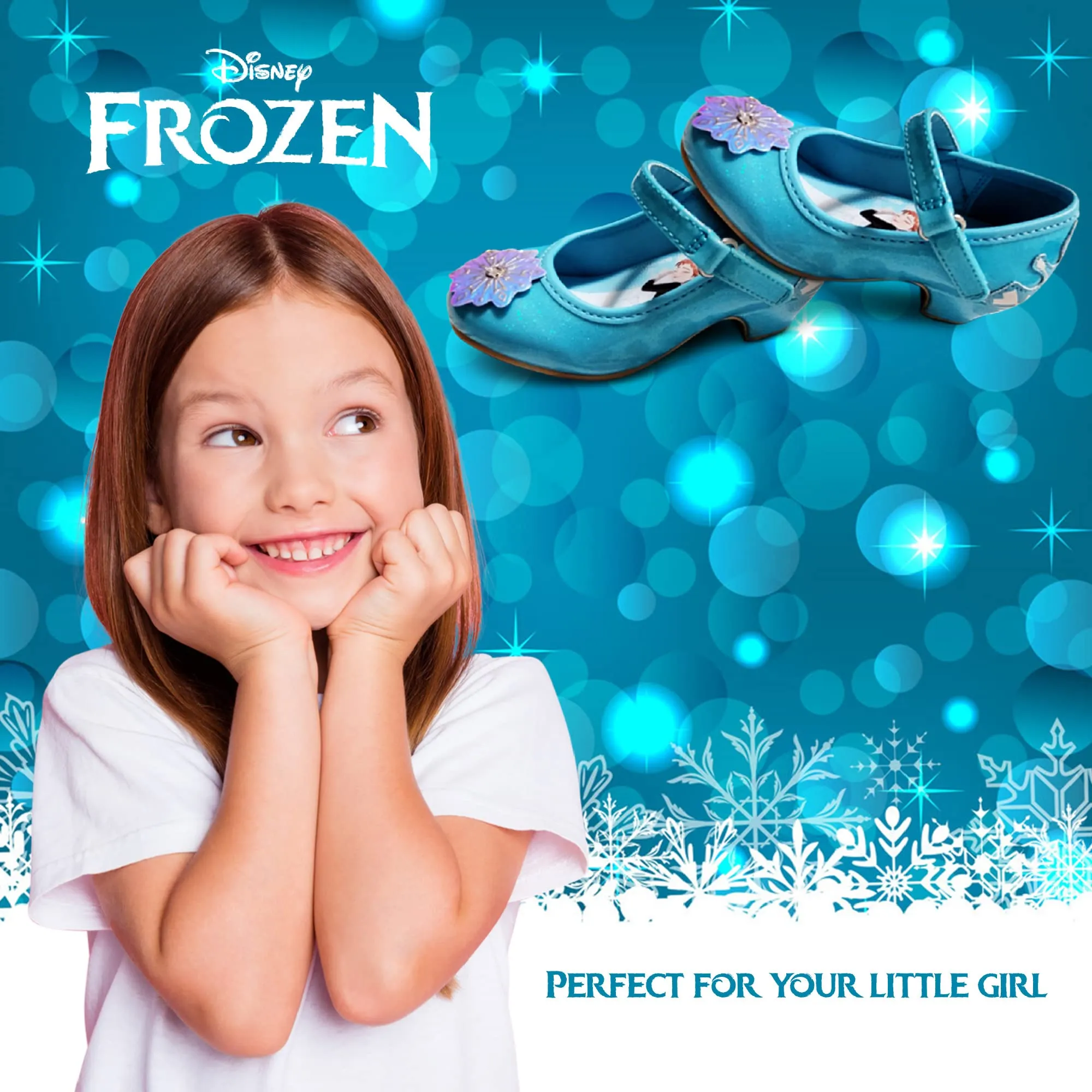 Disney Frozen 2 Blue Girl's Heel Dress Shoe (Toddler/Little Kid)