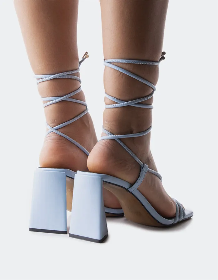 Filomena Light Blue Leather