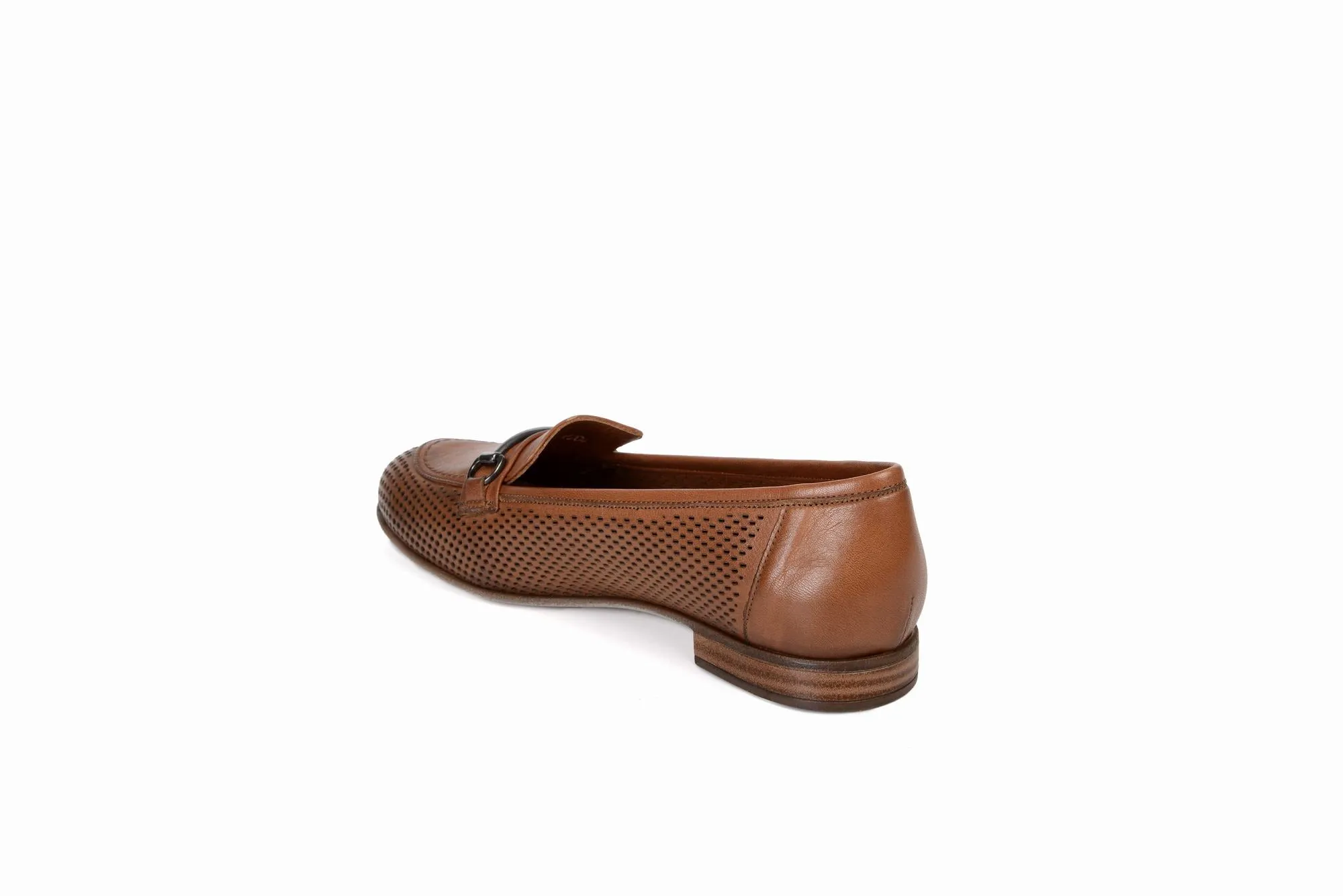 FOOT FEDERATION OPENWORK HORSEBIT LOAFER WOMEN'S SHOE TOBACCO