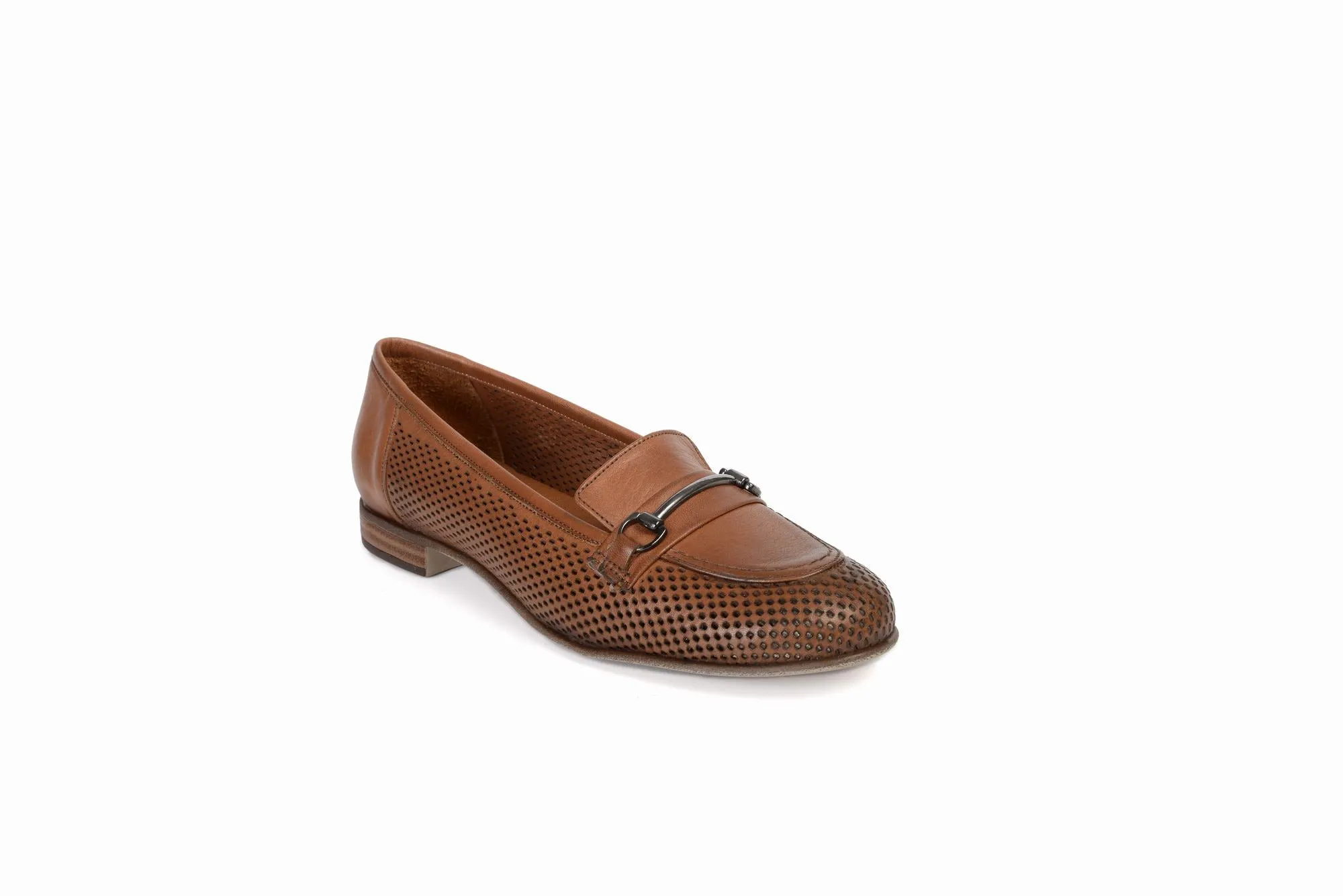 FOOT FEDERATION OPENWORK HORSEBIT LOAFER WOMEN'S SHOE TOBACCO