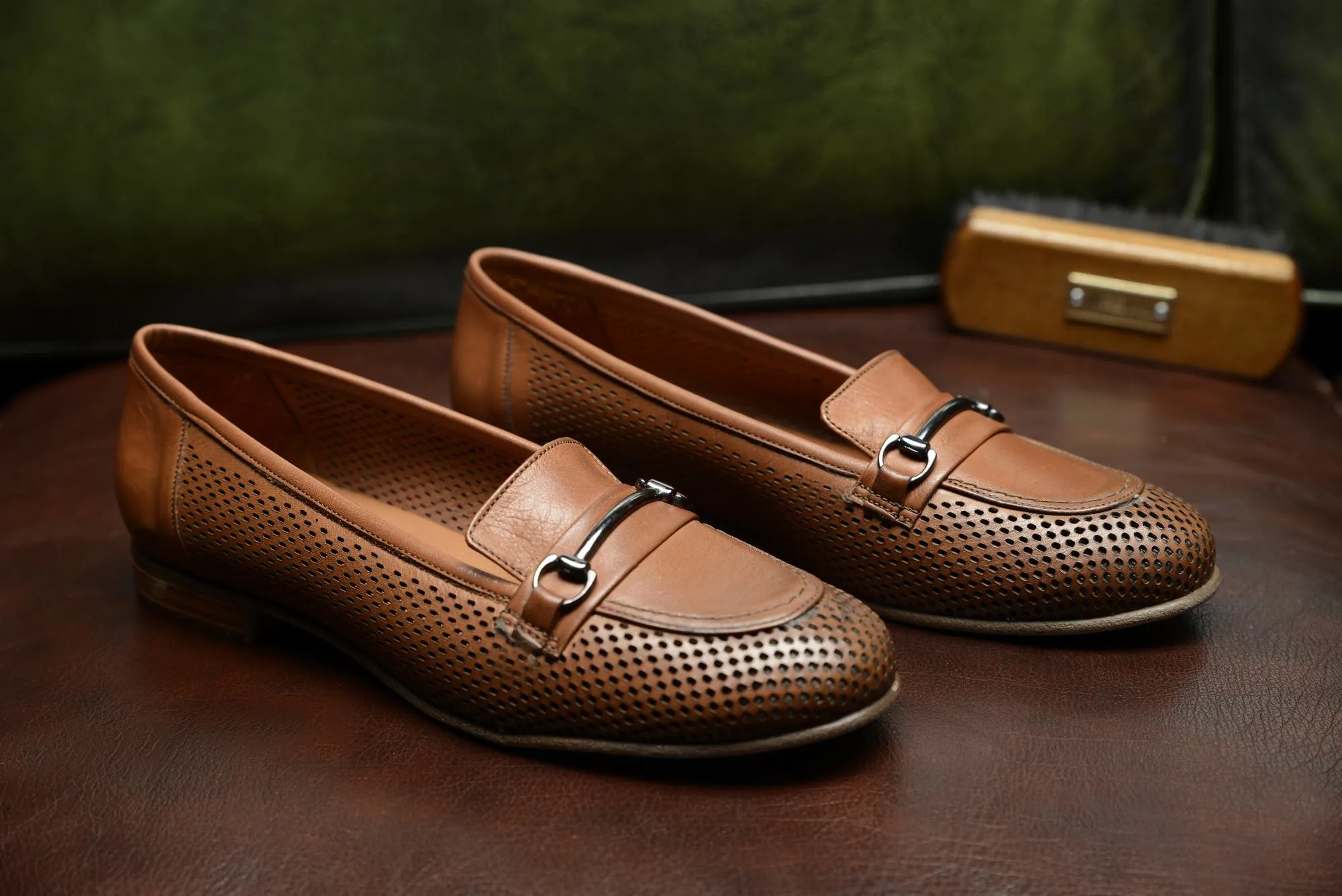 FOOT FEDERATION OPENWORK HORSEBIT LOAFER WOMEN'S SHOE TOBACCO