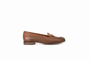 FOOT FEDERATION OPENWORK HORSEBIT LOAFER WOMEN'S SHOE TOBACCO