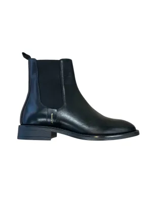 Gant black leather ankle boots