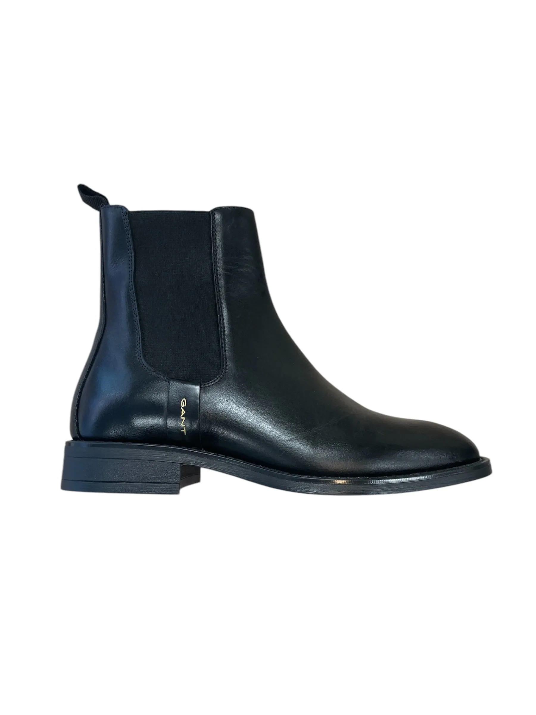 Gant black leather ankle boots