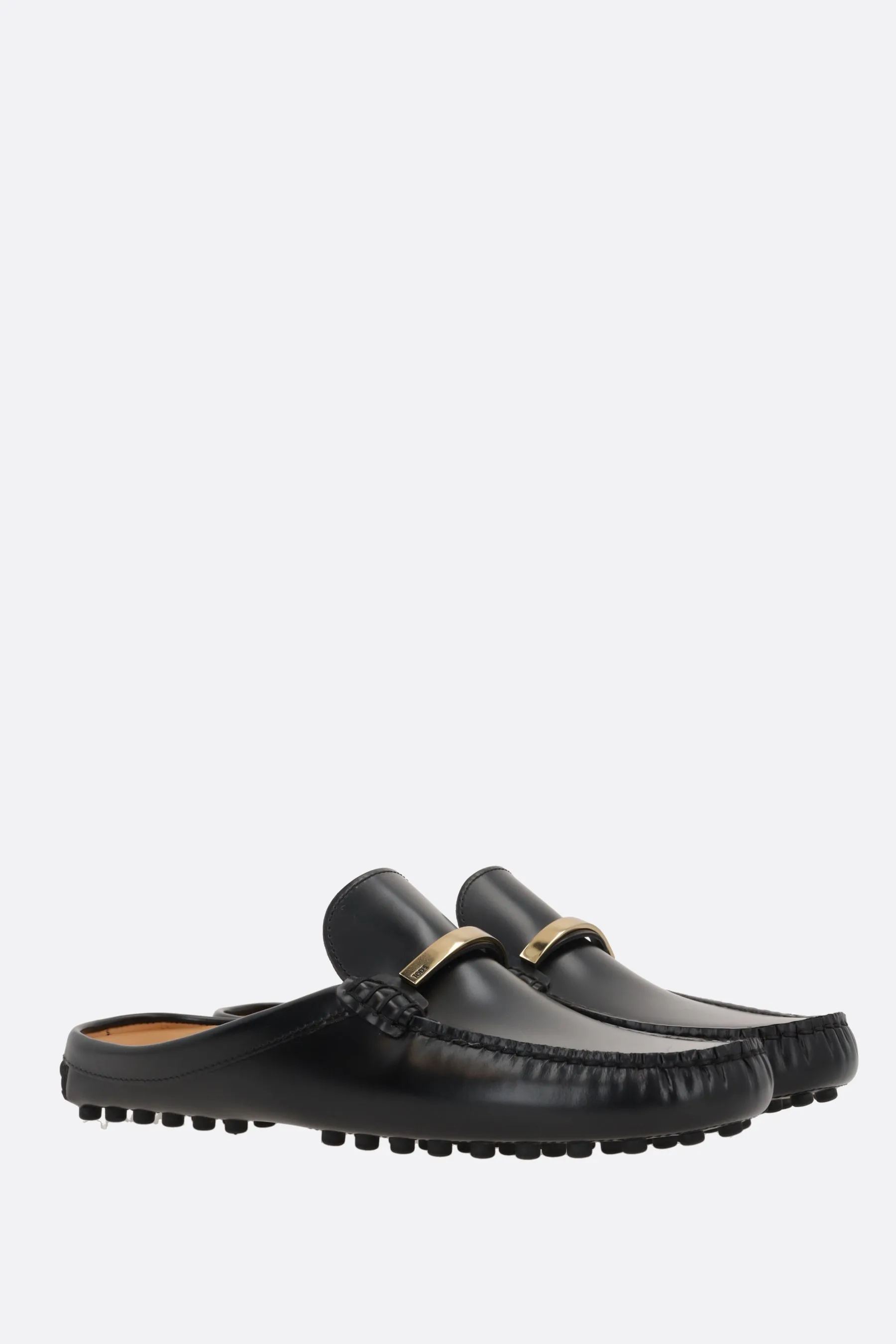 Gommino Brushed Leather Mule Loafers