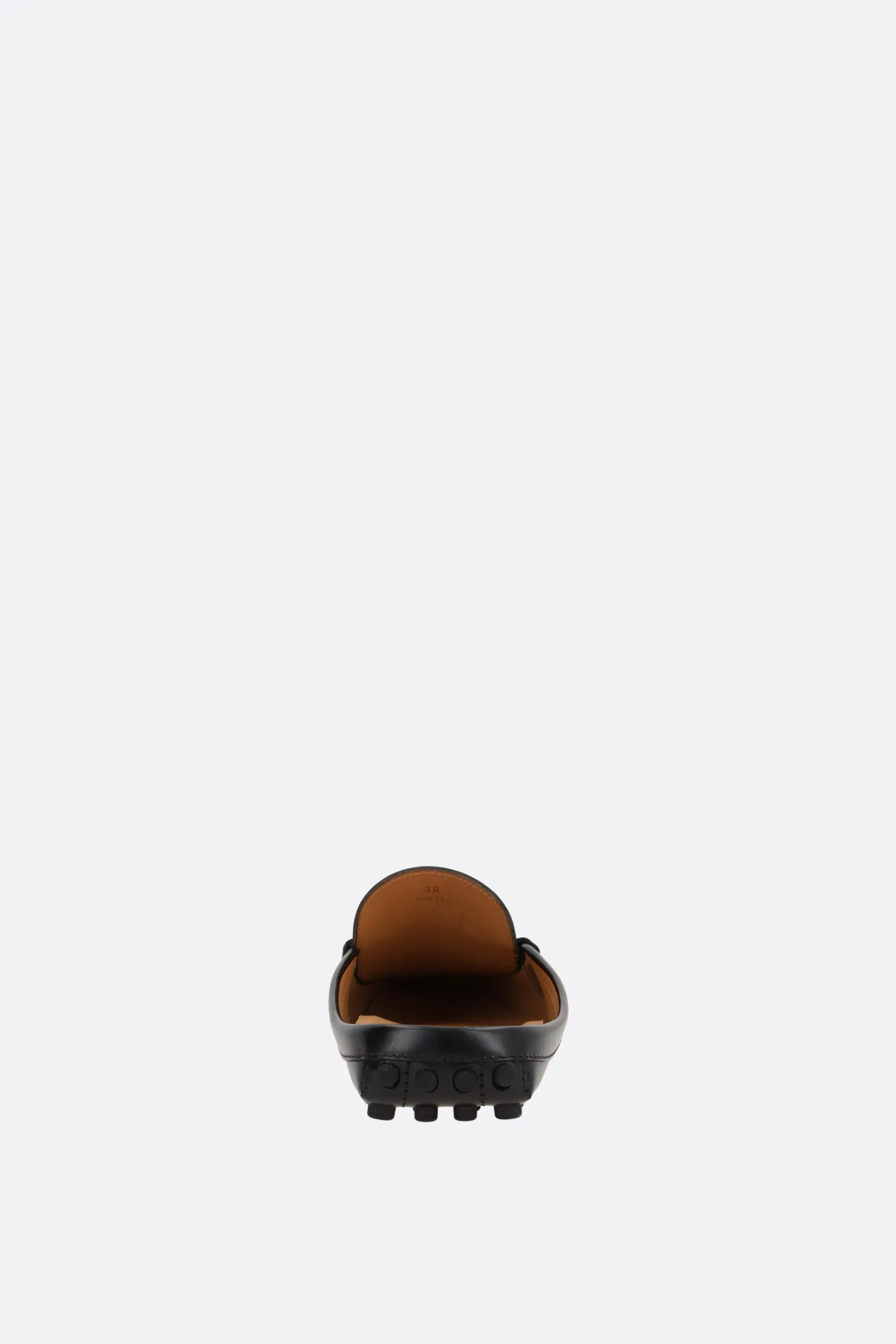Gommino Brushed Leather Mule Loafers