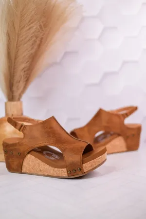 Isabella Tan Wedge Sandals FINAL SALE