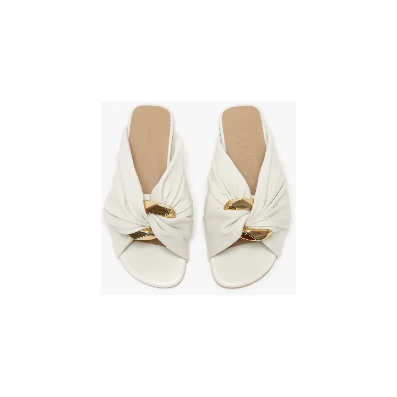 JW ANDERSON CORNER LEATHER FLATS