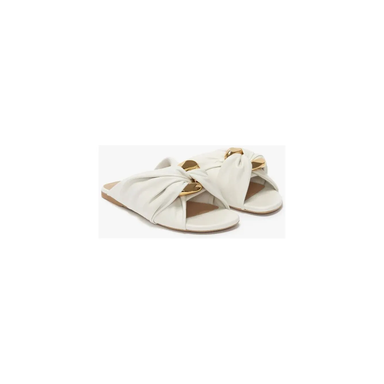 JW ANDERSON CORNER LEATHER FLATS