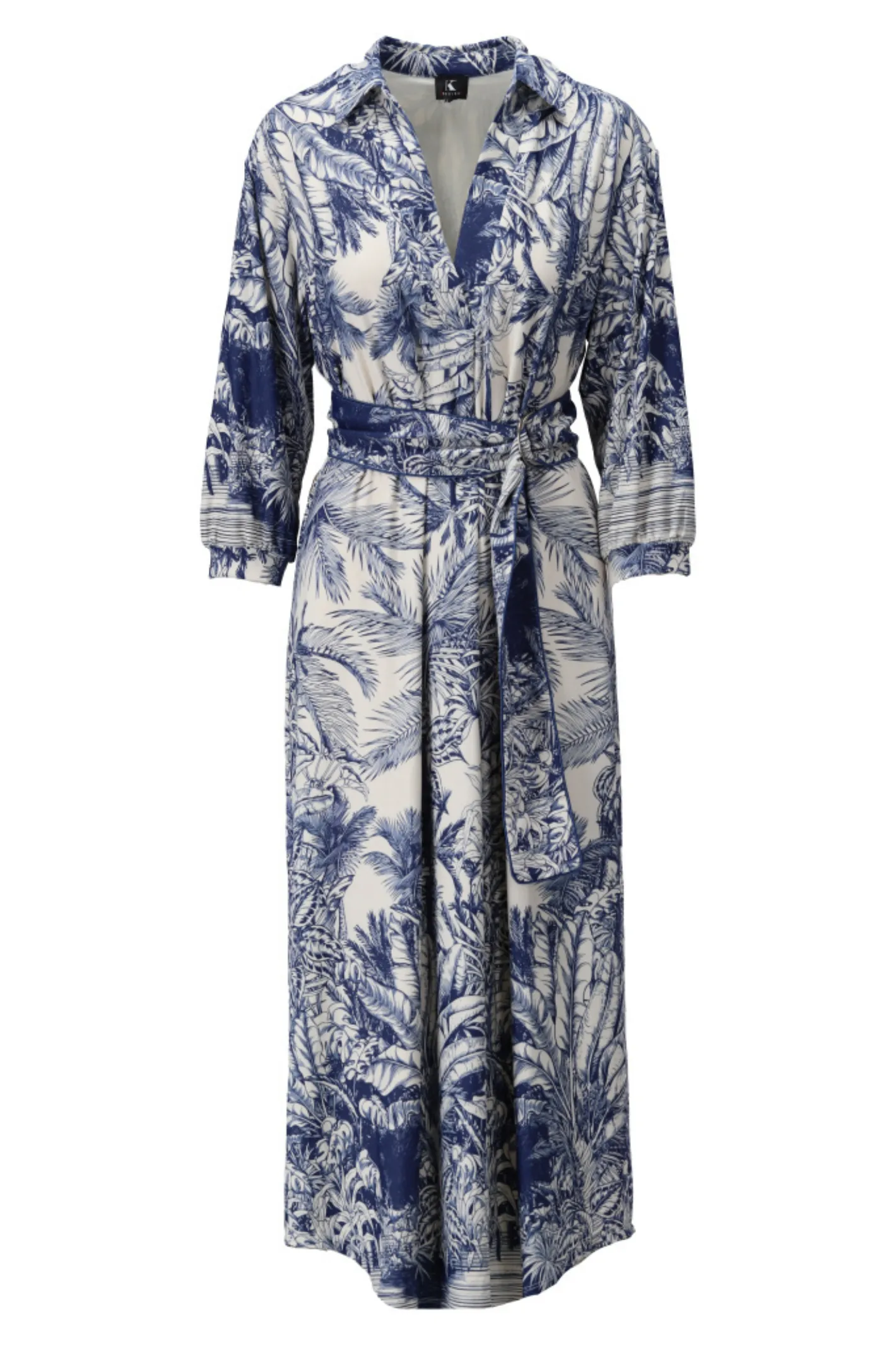 K Design A329 P958 Blue Dress with Design