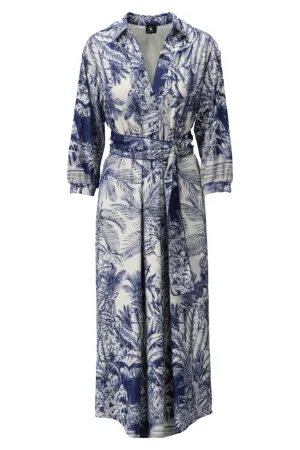 K Design A329 P958 Blue Dress with Design