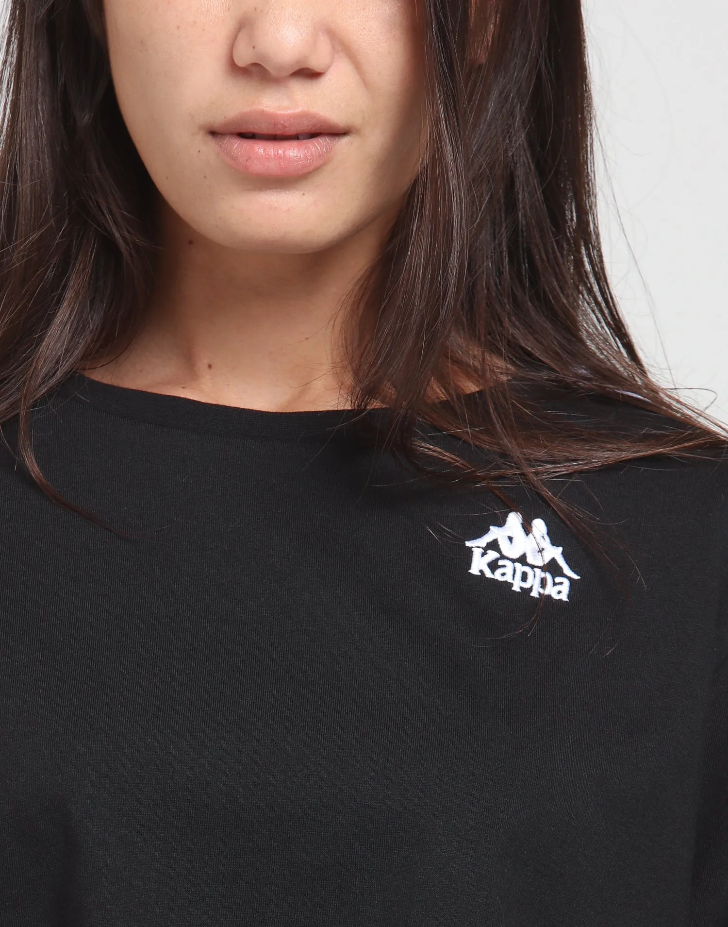 KAPPA WOMEN'S AUTHENTIC APUA TEE BLACK/BLACK/WHITE