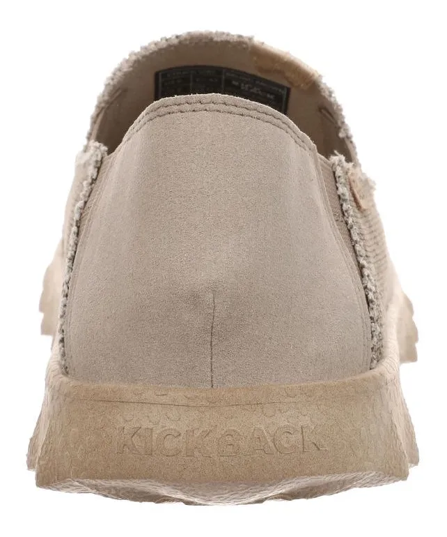 Kickback Mens Couch Vibe Slip On Canvas Shoes - Bruno Brown