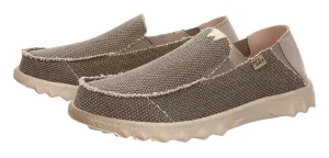 Kickback Mens Couch Vibe Slip On Canvas Shoes - Bruno Brown