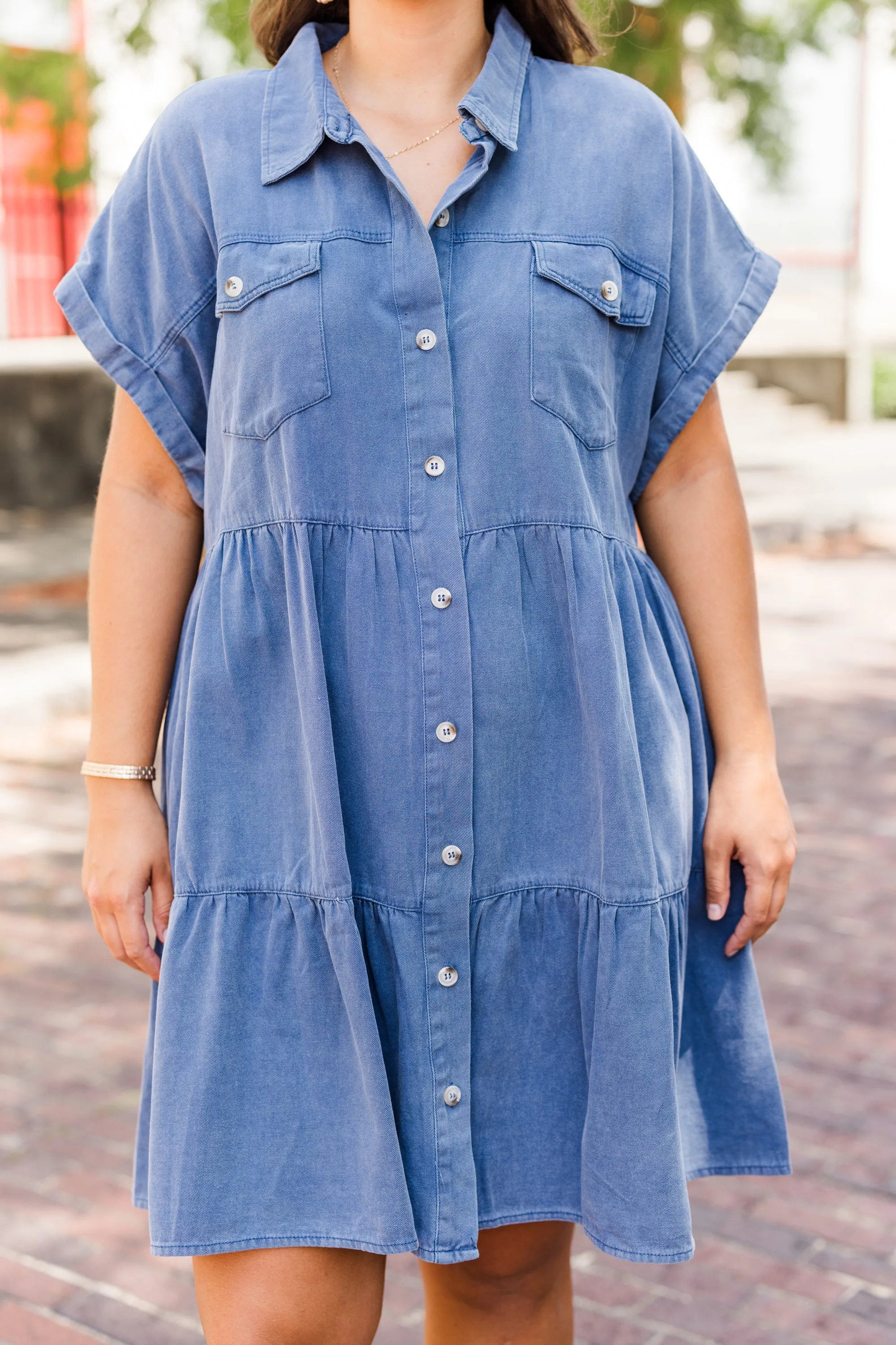 Lost In A Daze Dress, Navy