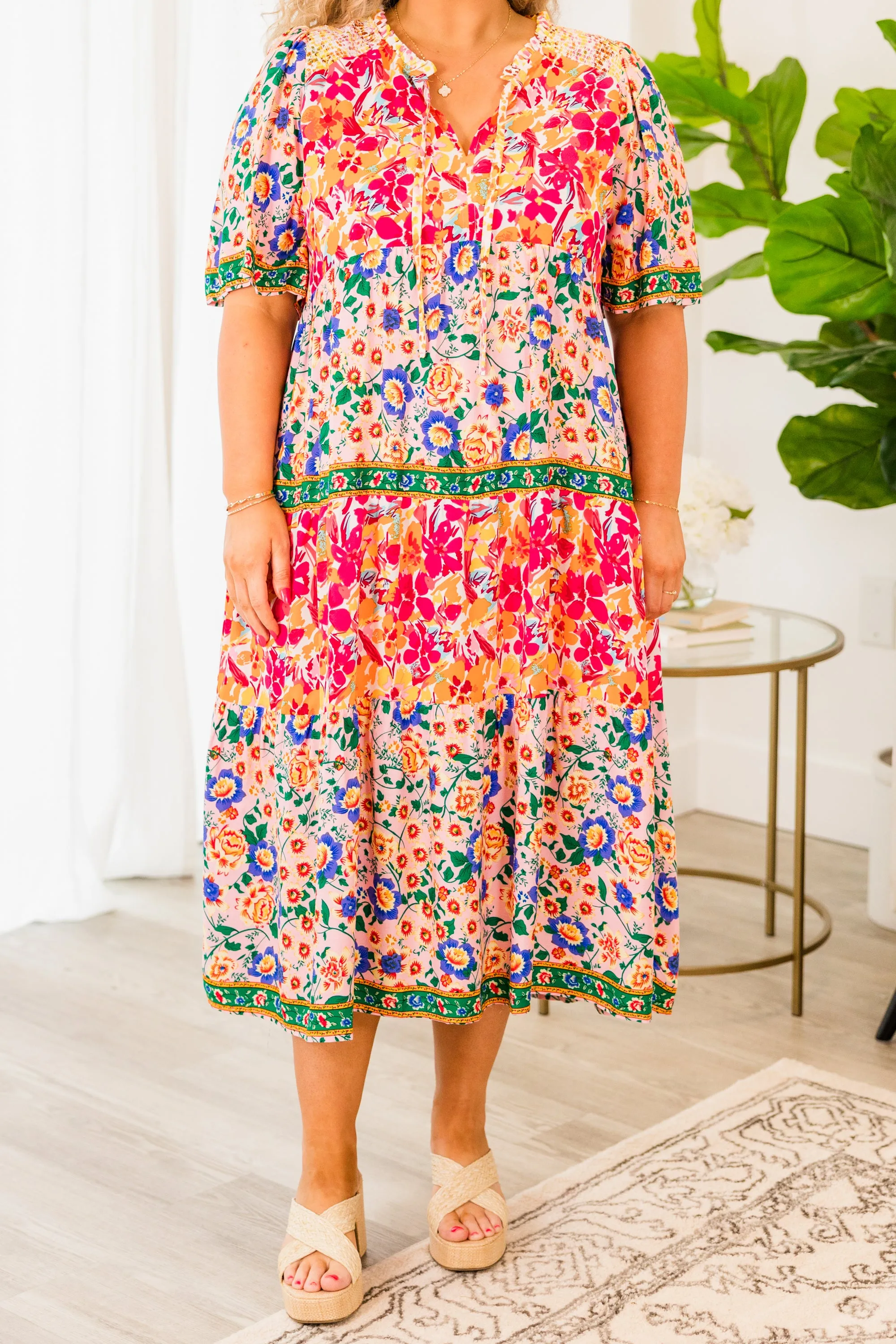 Make Me Laugh Dress, Pink