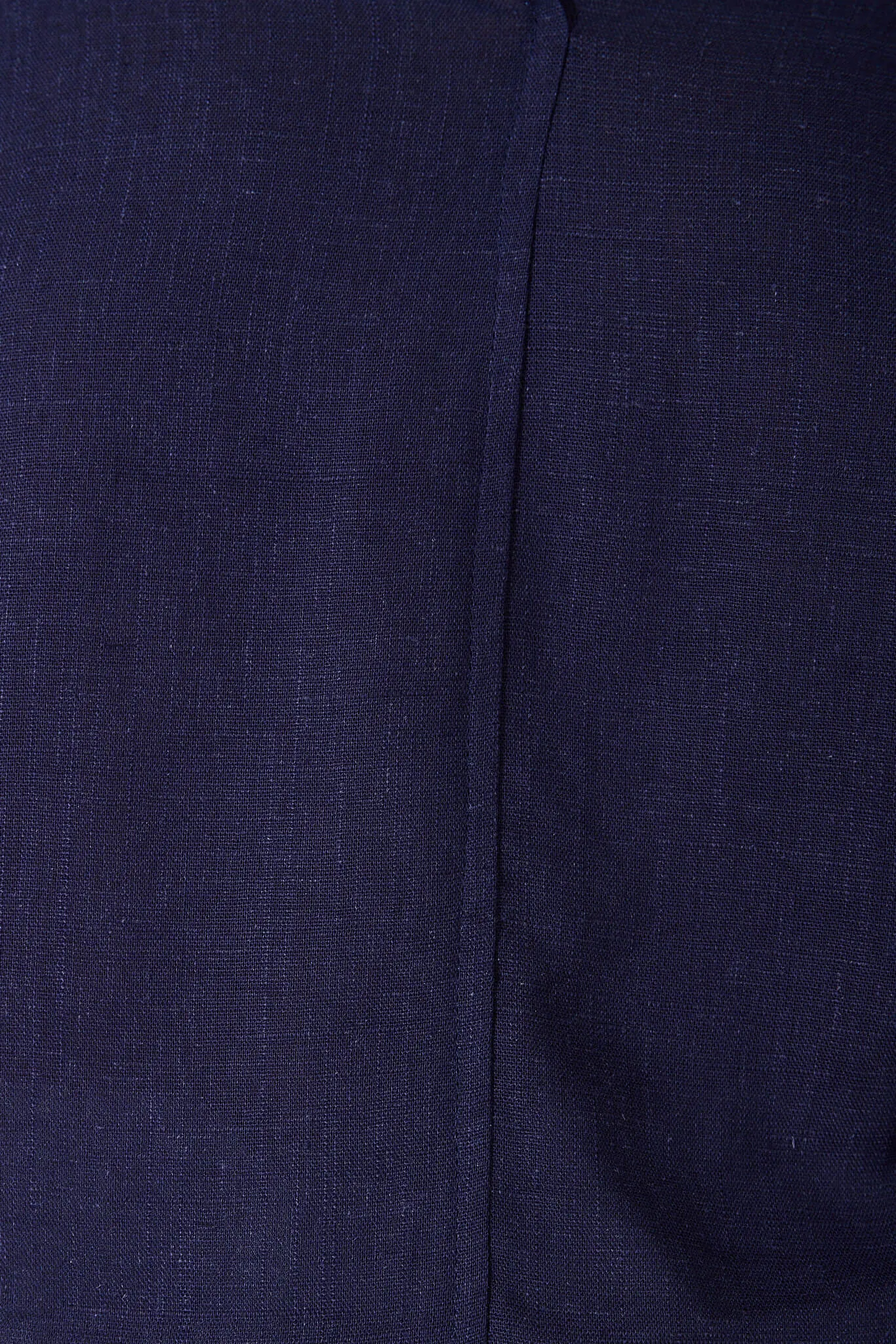 Navy Cotton Linen Top by Tiana