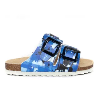 orthopedic older boys sandals : T94: light and dark blue