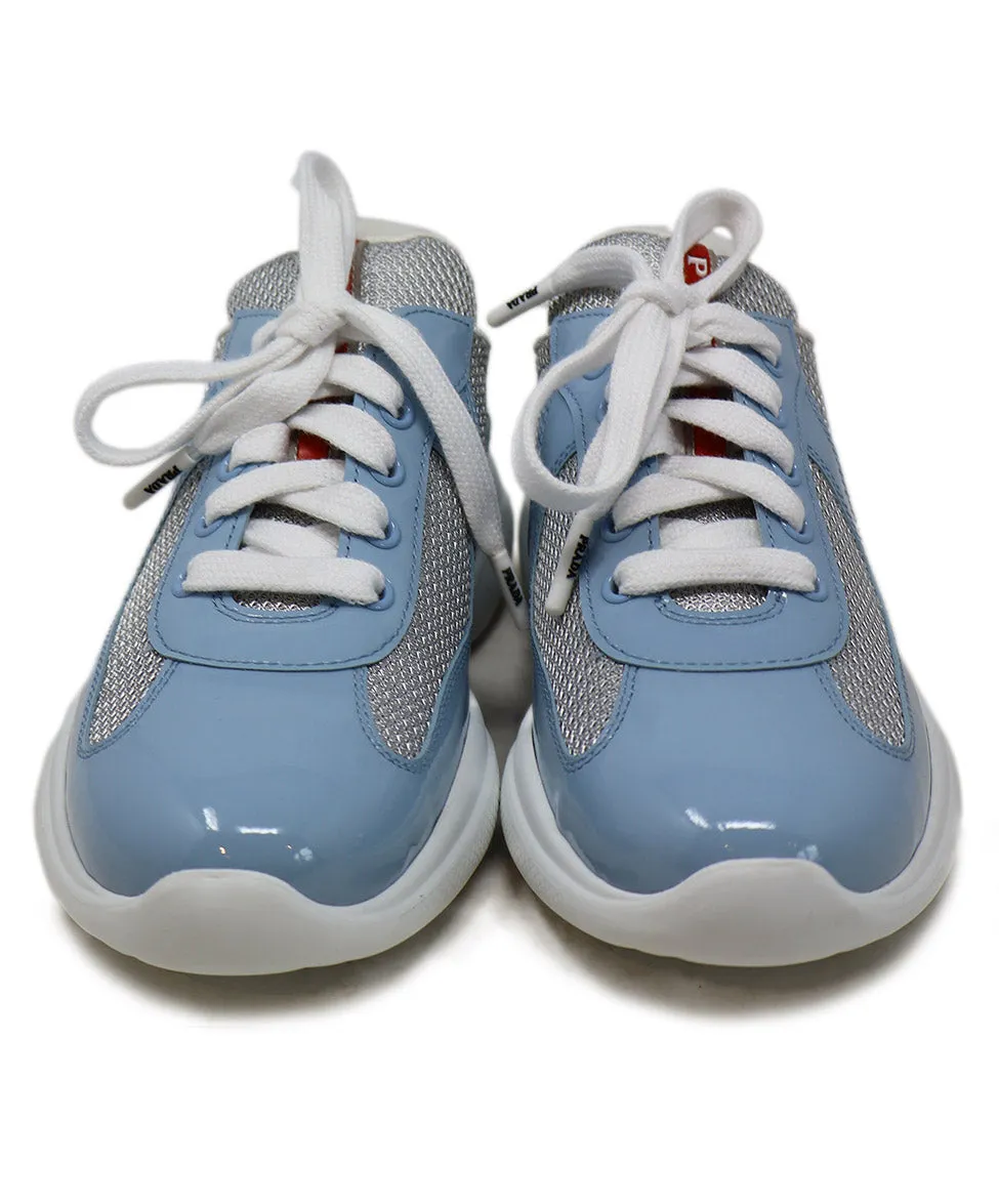Prada Sport Blue America's Cup Biker Sneakers sz 6.5