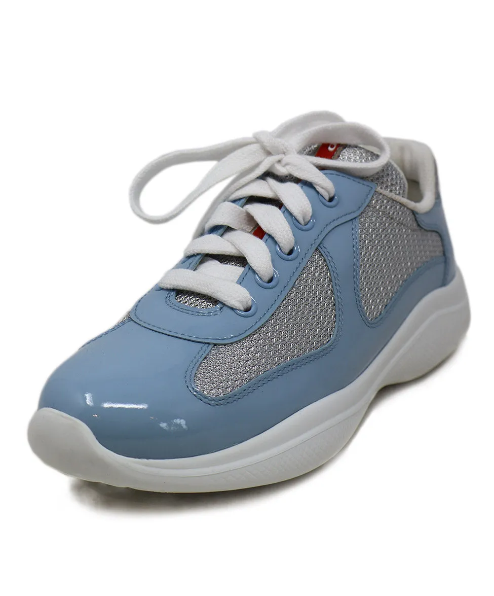 Prada Sport Blue America's Cup Biker Sneakers sz 6.5