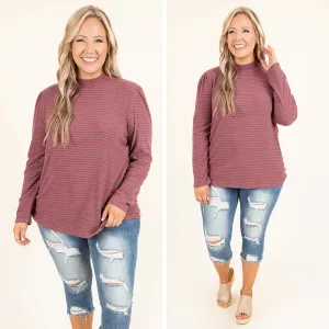 Seeking Success Top, Marsala-Navy