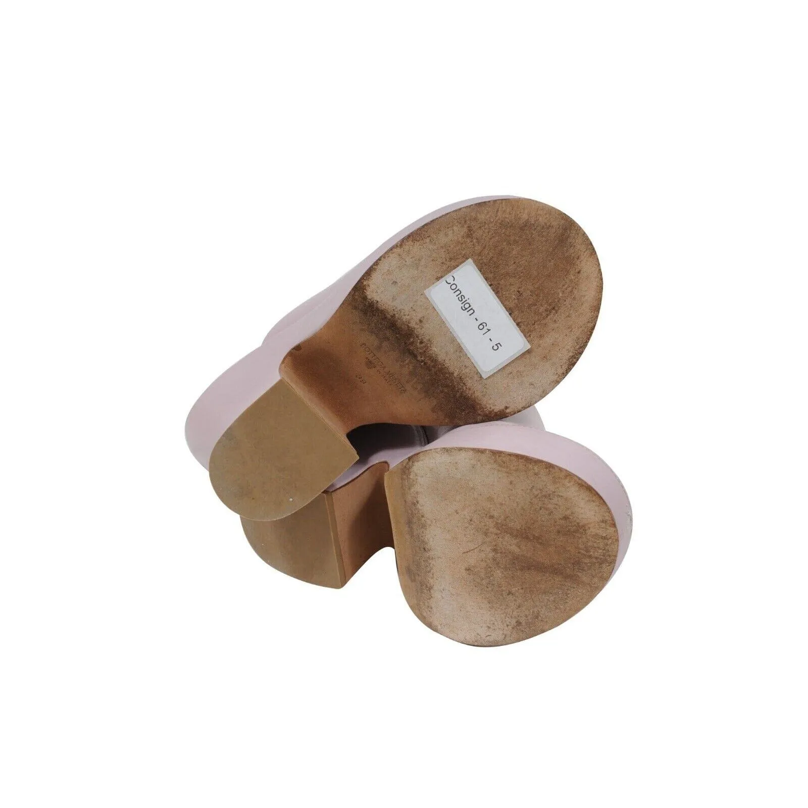 Stack Wedge Mules US 9 39 Purple Nappa Leather Sandals