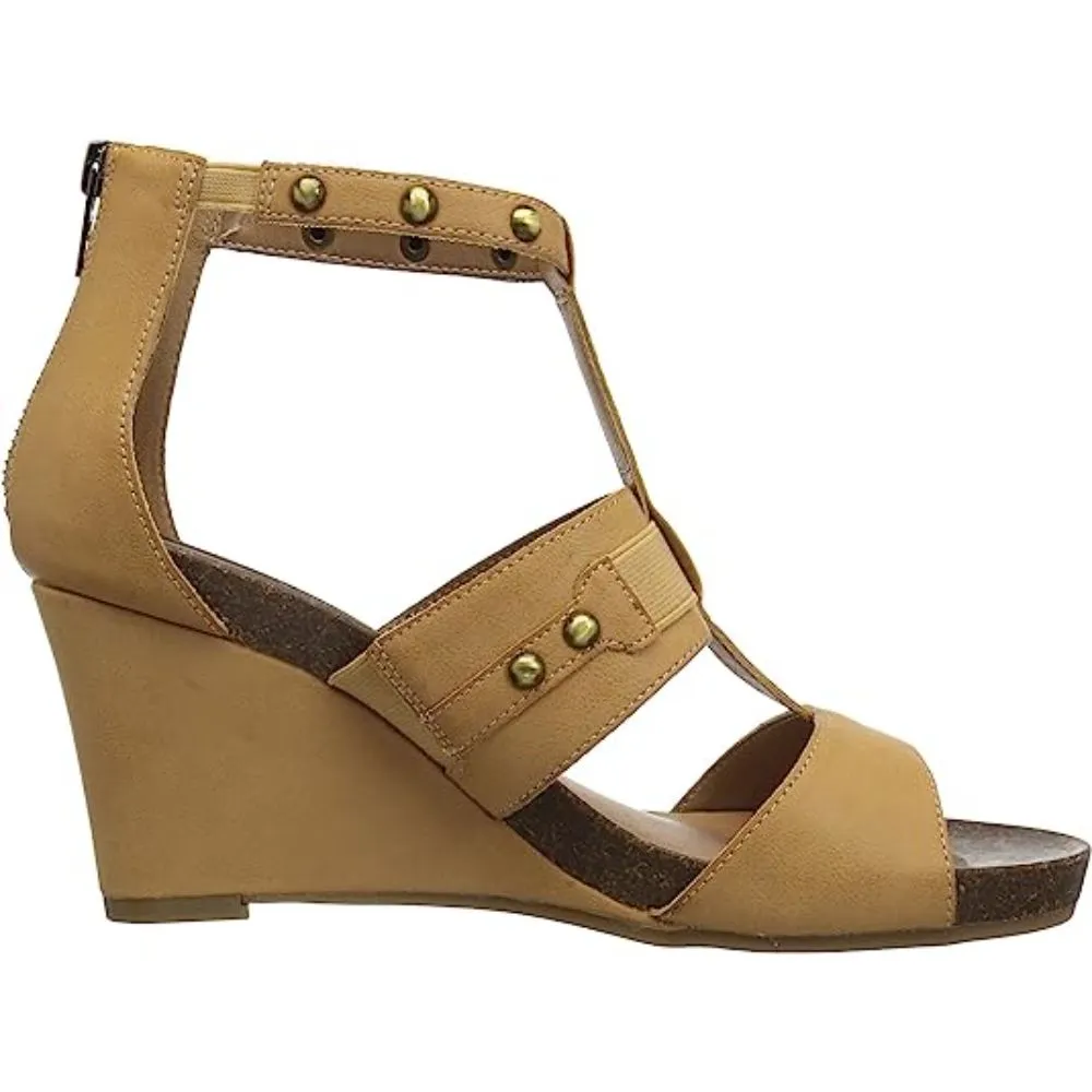 Watermark Light Tan Aerosoles Wedge Sandals
