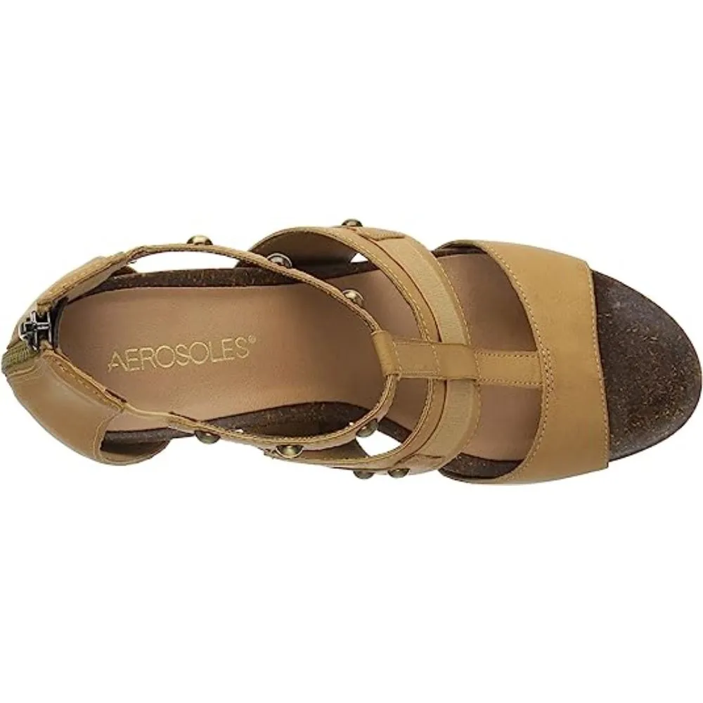 Watermark Light Tan Aerosoles Wedge Sandals