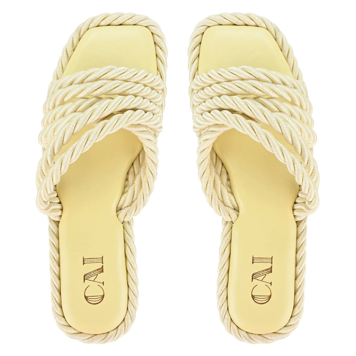 Yellow Rope flats